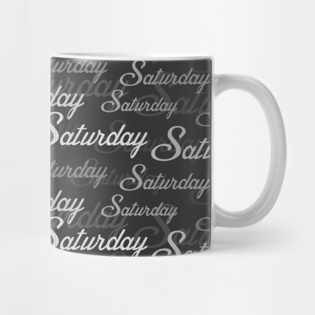 Saturday graphics typography by Spinkly